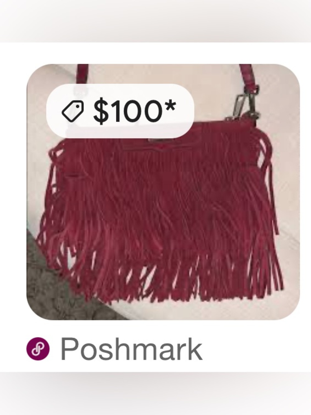 Burgundy, suede leather, Rebecca Minkoff  beautiful crossbody clutch - Picture 13 of 13